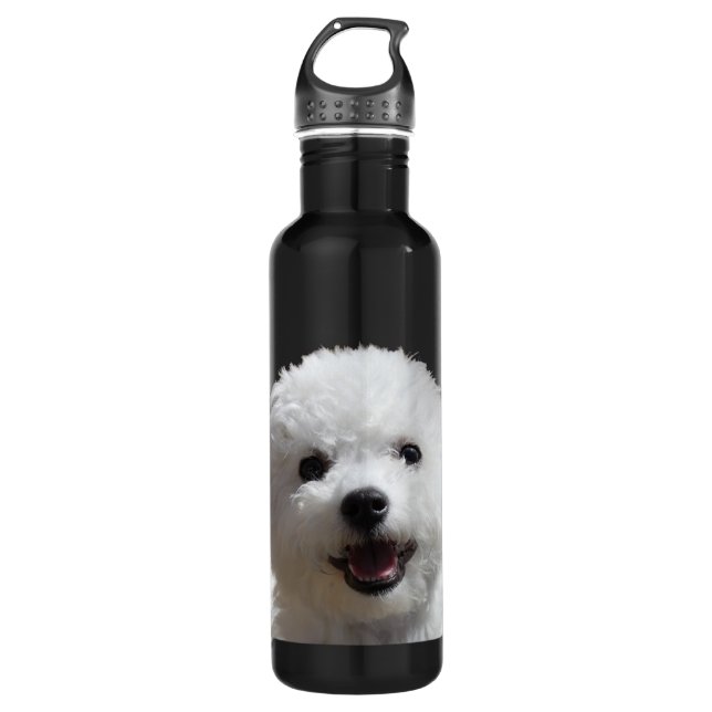Happy Bichon Stainless Steel Water Bottle (Front)