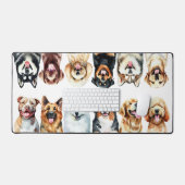 Happy Big Dogs Personalized Desk Mat (Keyboard & Mouse)