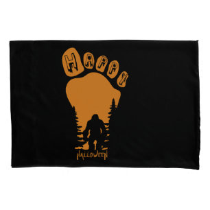 Happy Big Foot Halloween Pillow Case