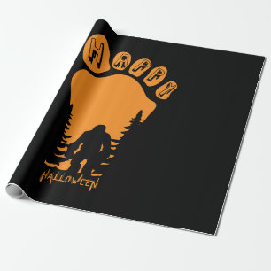 Happy Big Foot Halloween Wrapping Paper