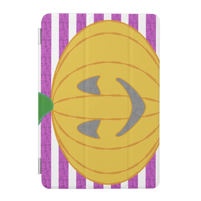 Happy Big Modern Orange Pumpkin  iPad Mini Cover (Front)