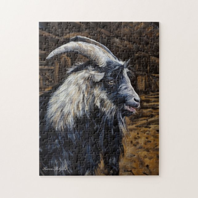 Happy Billy Goat Jigsaw Puzzle (Vertical)