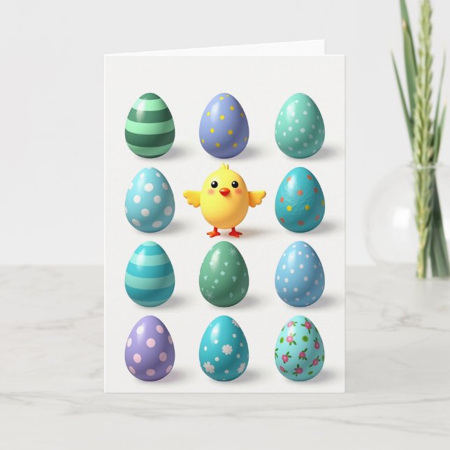 Happy Bird And Egg Card (Front)