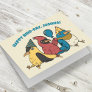Happy Bird Day Cartoon Birds Themed Birthday Card