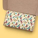 Happy Bird Day Cartoon Birds Themed Birthday Tissue Paper<br><div class="desc">Say "Happy Birthday" or "Happy Bird-Day" as the case may be,  in style with this fun patterned tissue paper. It features balloons and cartoon style illustrations of three birds: a cardinal,  a goldfinch and a bluebird who are all ready to party.</div>