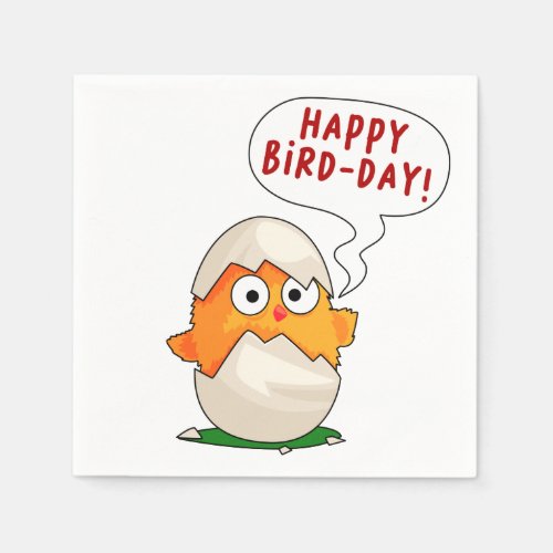 Happy Bird_Day _ Funny Bird Birthday for Birder Napkins