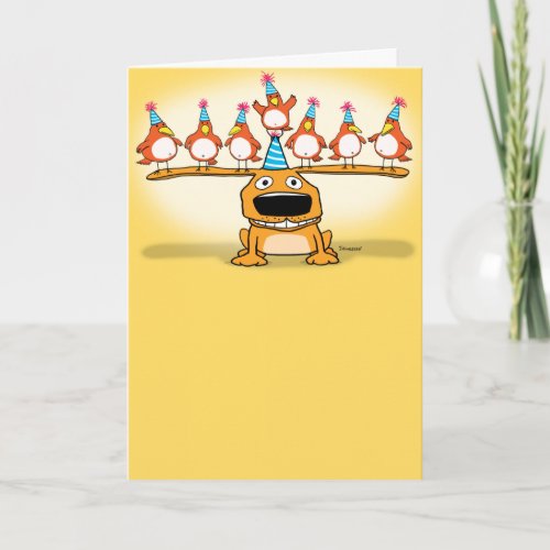 Happy Bird Dog Birthday Card