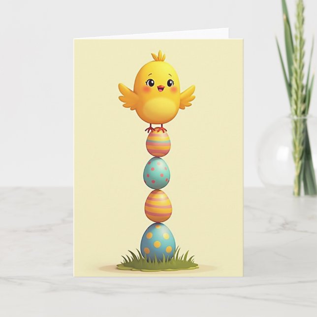 Happy Bird Tower Art Card (Front)