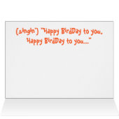 Happy BirdDay! Bald Eagle Greeting-Card (Inside Horizontal (Top))