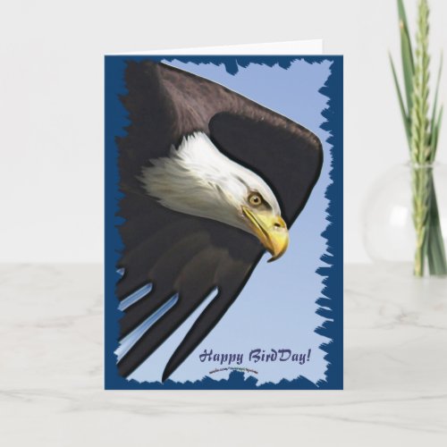 Happy BirdDay Funny Bald Eagle Birthday Card