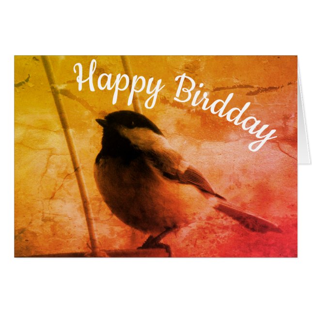 Happy Birdday Hope Its Tweet Birthday Chickadees (Front Horizontal)