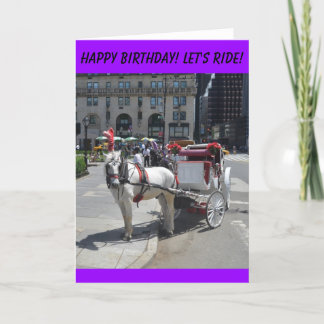 Happy Birhday!Let's Ride! Card