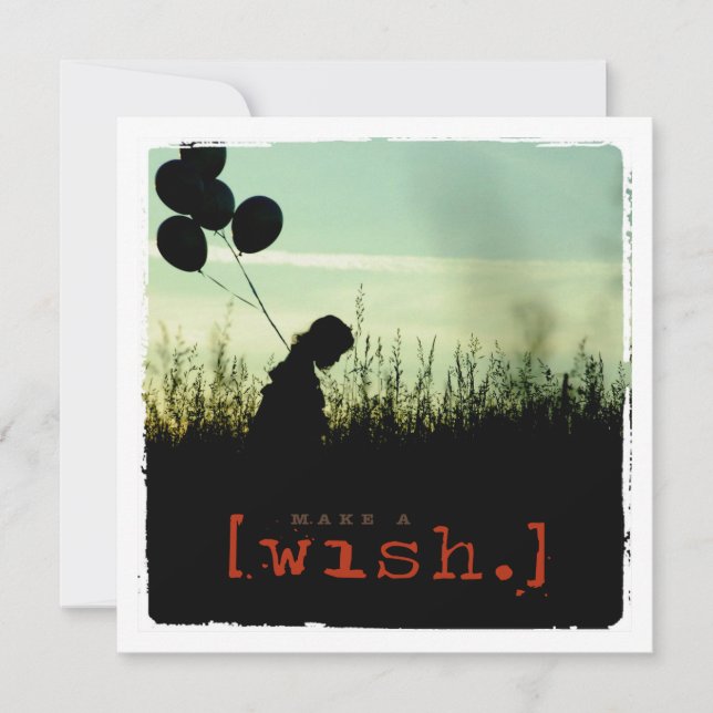 Happy Birtday Flat Photo Card (Front)