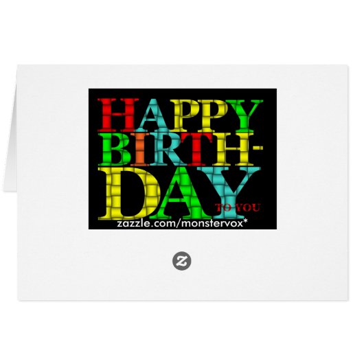 Happy Birthday (Back Horizontal)