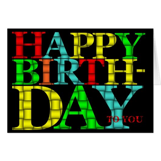 Happy Birthday (Front Horizontal)