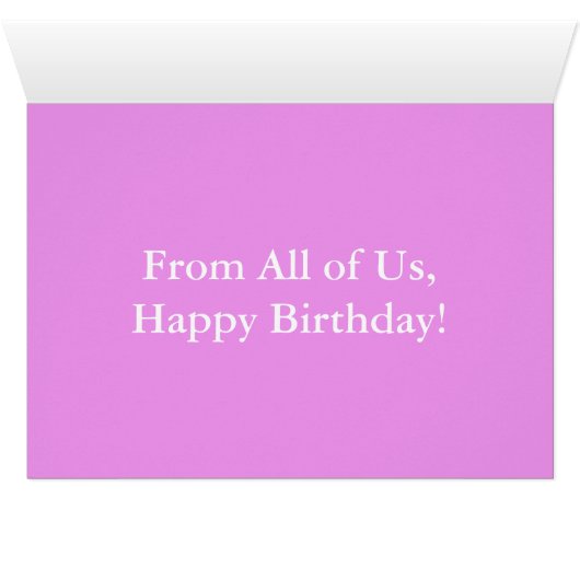 HAPPY BIRTHDAY  (Inside Horizontal (Bottom))