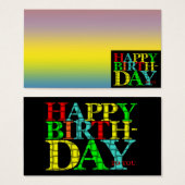 Happy Birthday (Front & Back)