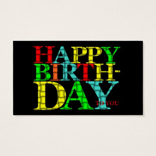 Happy Birthday (Back)