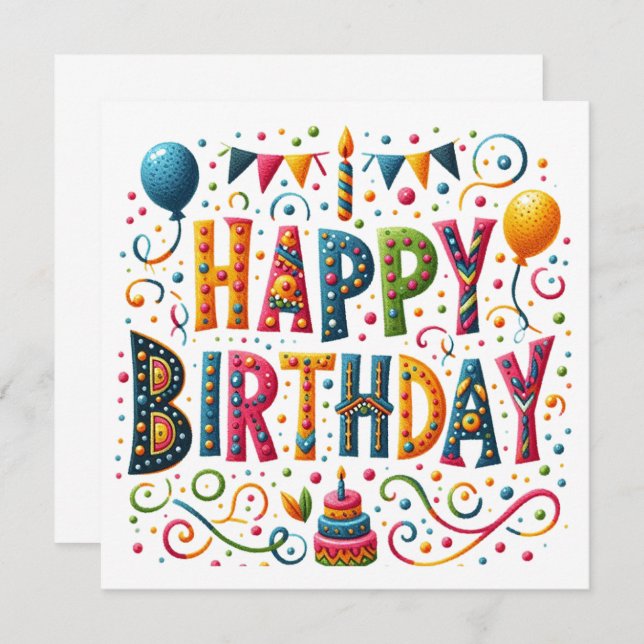 Happy Birthday (Front/Back)