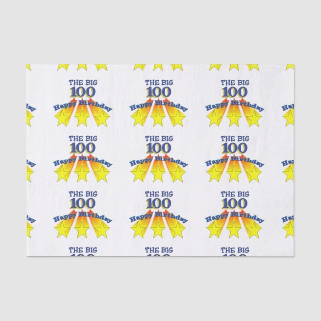 Happy Birthday 100 Tissue Paper (Front)