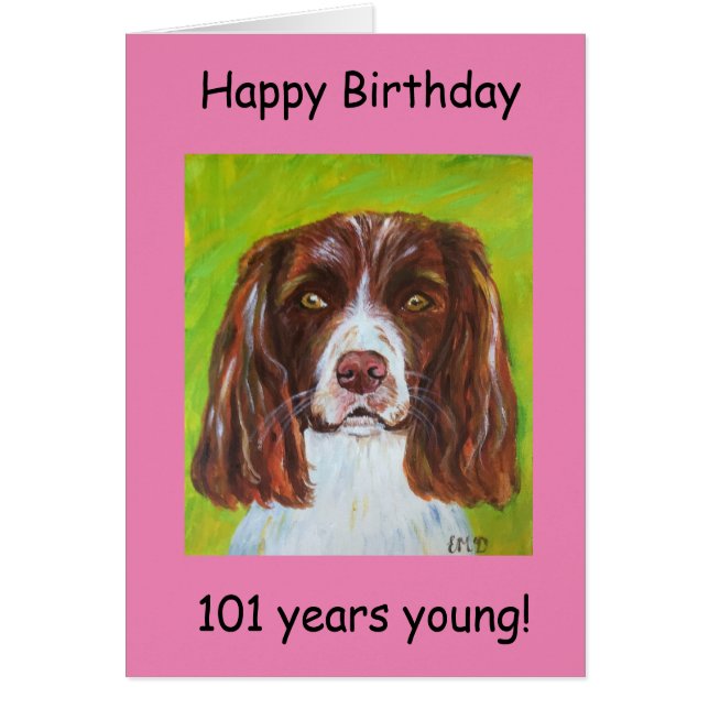 Happy Birthday 101 years young Cards (Front)