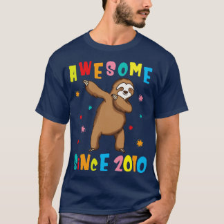Happy Birthday 10 Years Old Uncle Aunt Brother Sis T-Shirt