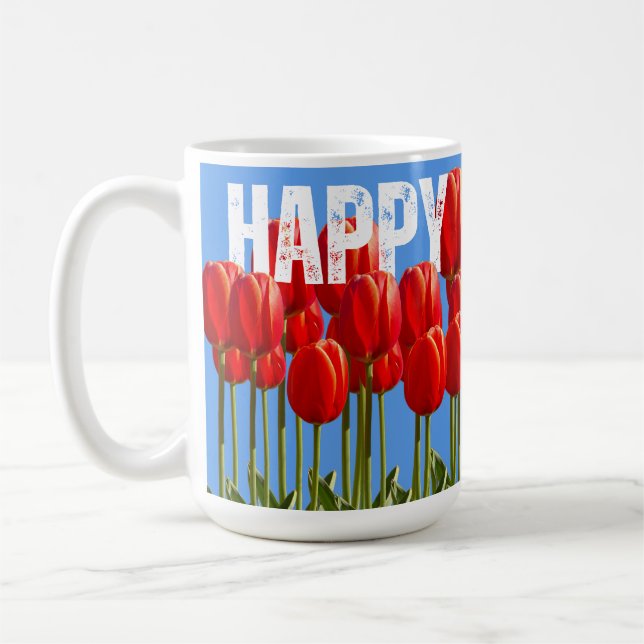 Happy Birthday 15 oz Coffee Mug (Left)