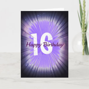 Happy Birthday 16 Card