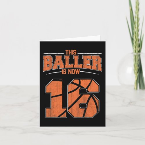 Happy Birthday 16 Year Old Basketball Boys Sixteen