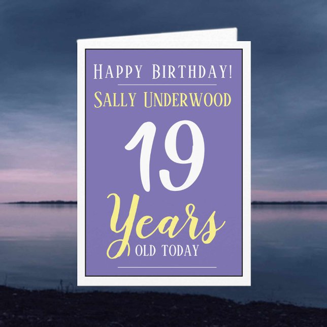 Happy Birthday 19 Years Old Card (Creator Uploaded)