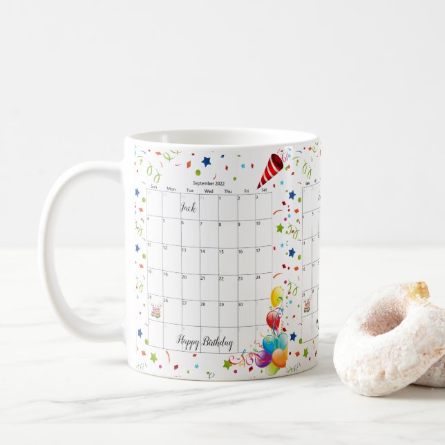 Happy Birthday 2022 September Mug (With Donut)