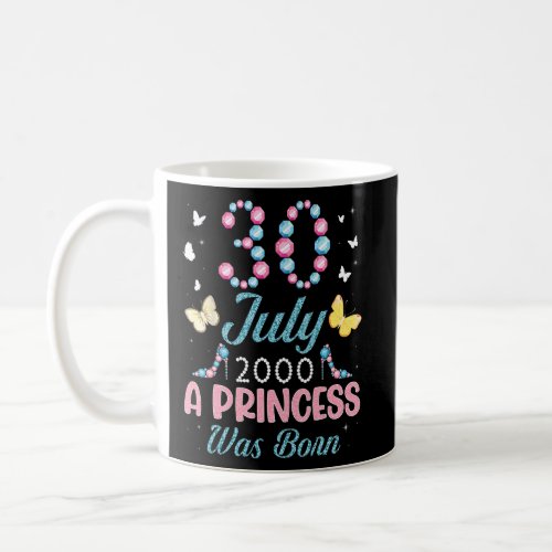 Happy Birthday 30 Years Born July 1993 A Princess  Coffee Mug