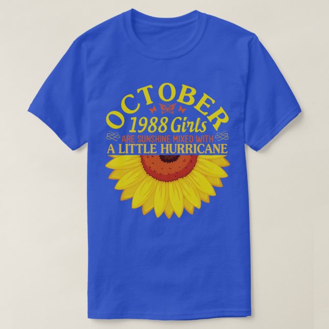 Happy Birthday 32 Years Old Born In October 1988 G T-Shirt (Design Front)