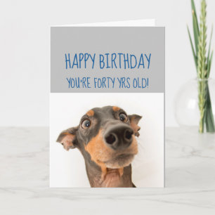Happy Birthday 40th Secret to looking Younger Fun Card