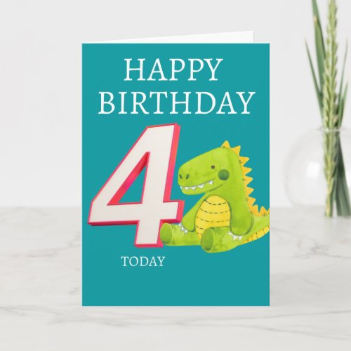 Happy Birthday _ 4 Today Card