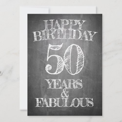 Happy Birthday _ 50 Years  Fabulous