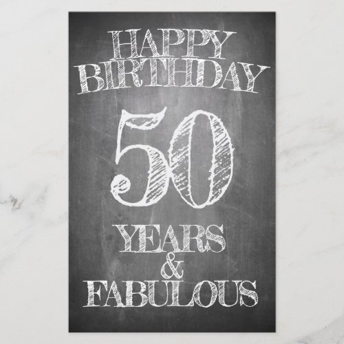 Happy Birthday _ 50 Years  Fabulous