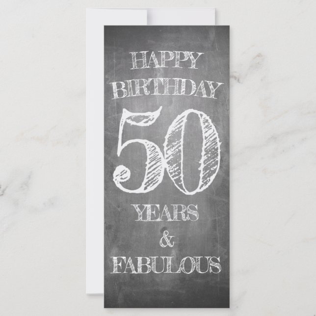 Happy Birthday - 50 Years & Fabulous (Front)