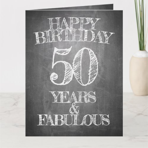 Happy Birthday _ 50 Years  Fabulous Card