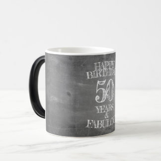 Happy Birthday - 50 Years & Fabulous Color Morph Mug
