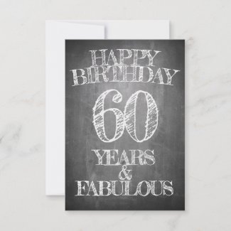 Happy Birthday - 60 Years & Fabulous