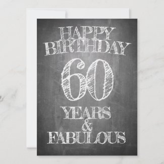 Happy Birthday - 60 Years & Fabulous