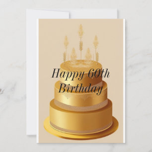 Happy Birthday 60th Invitation