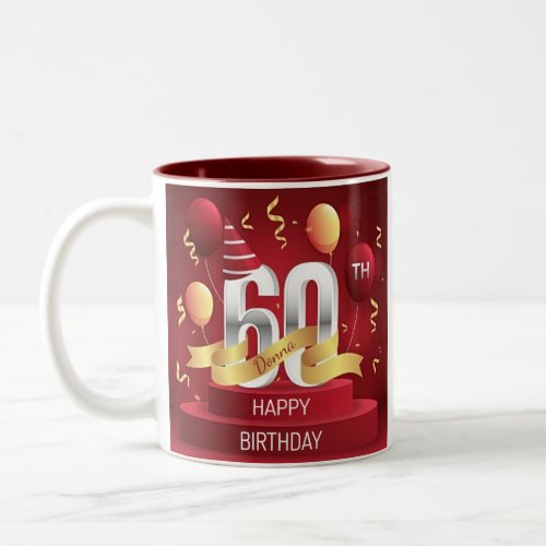 Happy Birthday 60th mug