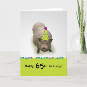 Happy Birthday 65, Sweet Celebration Greeting Card