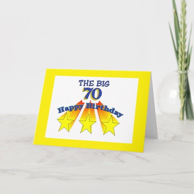 Happy Birthday 70 Christian Card (Front)