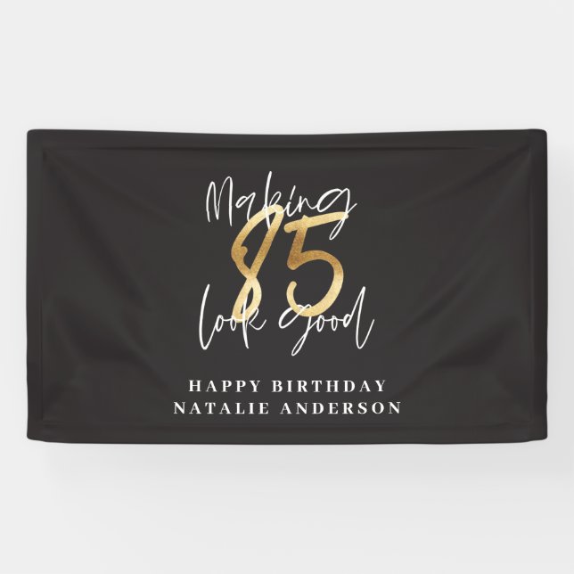 happy birthday 85th Yard Sign (Horizontal)