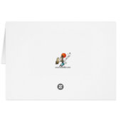 Happy Birthday 97 Pink Cake stripes Birthday Card (Back Horizontal)