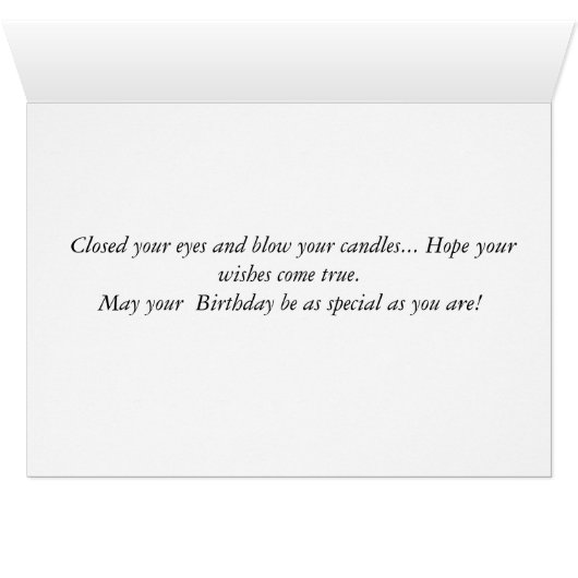 Happy Birthday 97 Pink Cake stripes Birthday Card (Inside Horizontal (Bottom))