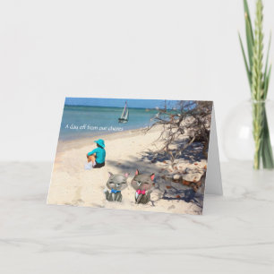 Happy Birthday -- a day at the beach Card
